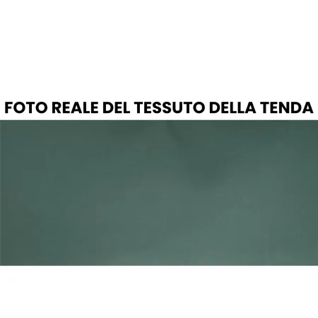 Tenda da Sole Verde 200x150 Bracci Inclinazione Regolabile Barra Quadra