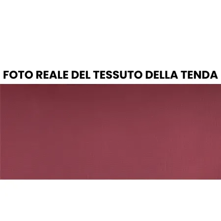 Tenda da Sole a Caduta 80x250 Rosso Ferrara Cassonata Bracci da Esterno