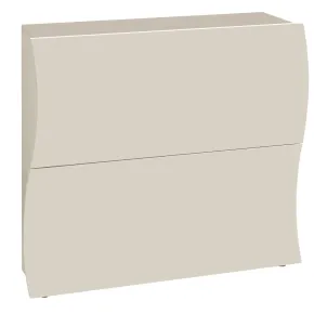 Scarpiera Salvaspazio 2 Ante a Ribalta Legno Beige Cachemire Ingresso
