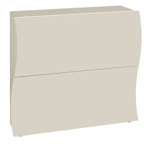 Scarpiera Salvaspazio 2 Ante a Ribalta Legno Beige Cachemire Ingresso