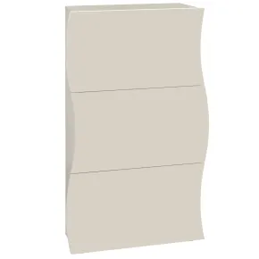 Scarpiera 3 Ante a Ribalta in Legno Beige Cachemire Salvaspazio Ingresso