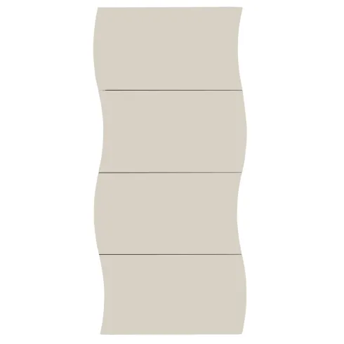 Scarpiera da Ingresso in Legno 4 Ante a Ribalta Beige Cachemire