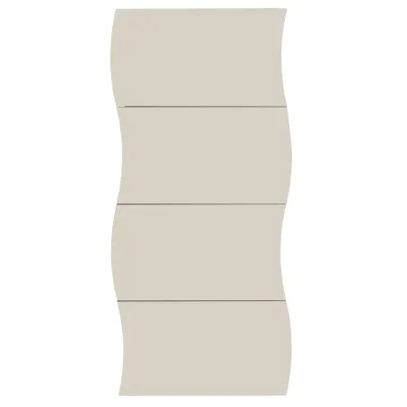Scarpiera da Ingresso in Legno 4 Ante a Ribalta Beige Cachemire