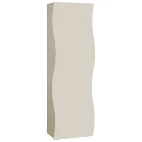 Armadio con 1 Anta Battente e Asta Appendiabiti Beige Cachemire