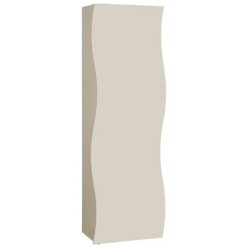 Armadio con 1 Anta Battente e Asta Appendiabiti Beige Cachemire