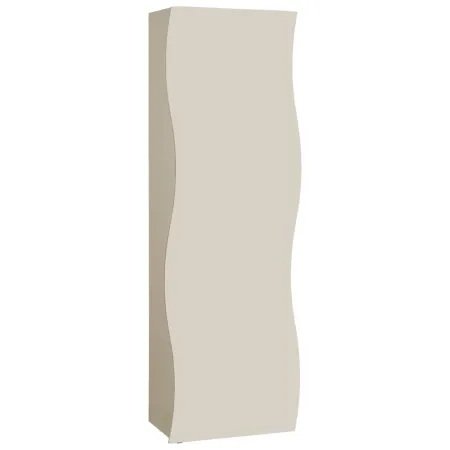 Armadio con 1 Anta Battente e Asta Appendiabiti Beige Cachemire