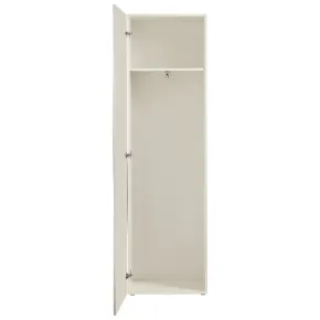 Armadio con 1 Anta Battente e Asta Appendiabiti Beige Cachemire 2