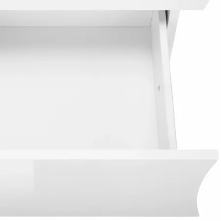 Madia a 2 Ante e 4 Cassetti Credenza in Legno Mobile Bianco da Ingresso