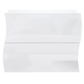 Comodino con 2 Cassetti in Legno Bianco Lucido Camera da Letto 2