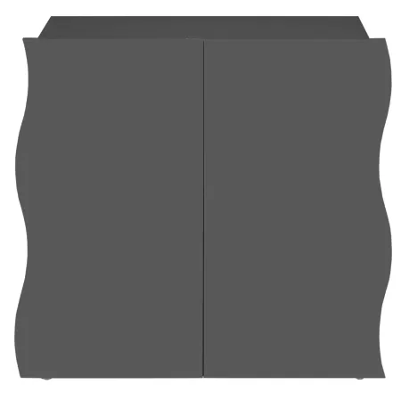 Credenza Multiuso 2 Ante Battenti Antracite Report Madia in Legno