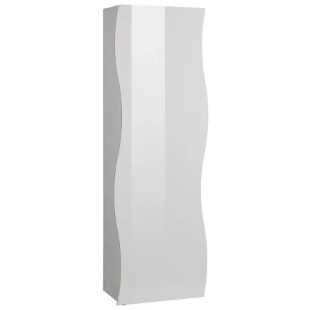 Armadio 1 Anta 190 Mobile con Mensole Design Originale Bianco per Ingresso