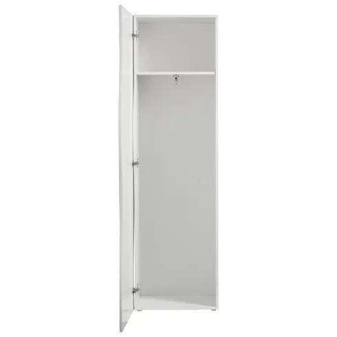 Armadio 1 Anta 190 Mobile con Mensole Design Originale Bianco per Ingresso