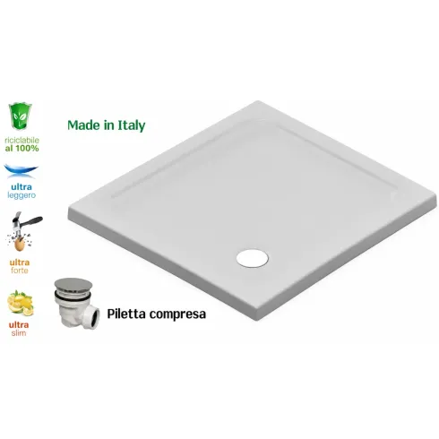 Piatto Doccia Resina Rettangolare o quadrato 3cm