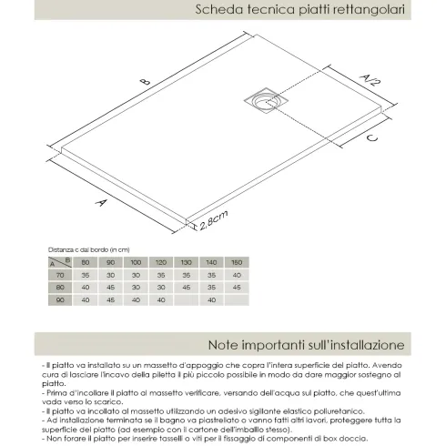 Piatto Doccia Bianco Ardesia Slim Effetto Pietra Filo Pavimento in Marmo Resina