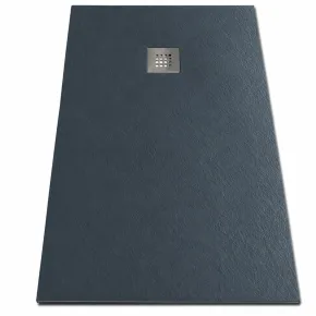 Piatto Doccia Nero Effetto Pietra Solidstone Tagliabile 70 80 90 100 120 140