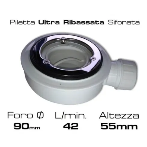 Piatto Doccia Nero Effetto Pietra Solidstone Tagliabile 70 80 90 100 120 140