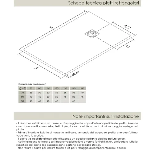 Piatto Doccia Nero Effetto Pietra Solidstone Tagliabile 70 80 90 100 120 140