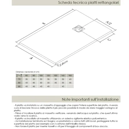 Piatto Doccia Nero Effetto Pietra Solidstone Tagliabile 70 80 90 100 120 140