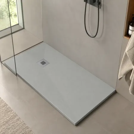 Piatto Doccia Slim Grigio da 70 a 210 cm in Resina Marmo | BricoShop24