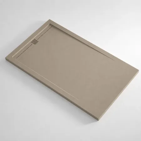 Piatto Doccia Slim Moka in Marmo Resina Filo Pavimento | BricoShop24