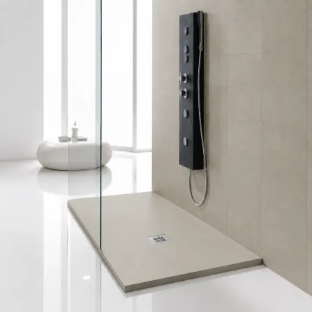 Piatto Doccia Rettangolare 70 80 90 100 120 Effetto Pietra Ultra Slim Avorio