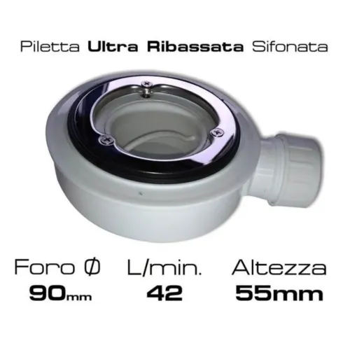 Piatto Doccia Rettangolare 70 80 90 100 120 Effetto Pietra Ultra Slim Avorio