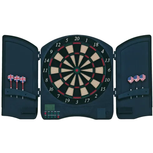 Bersaglio Freccette Elettronico con Armadietto 32 Giochi 6 Frecce
