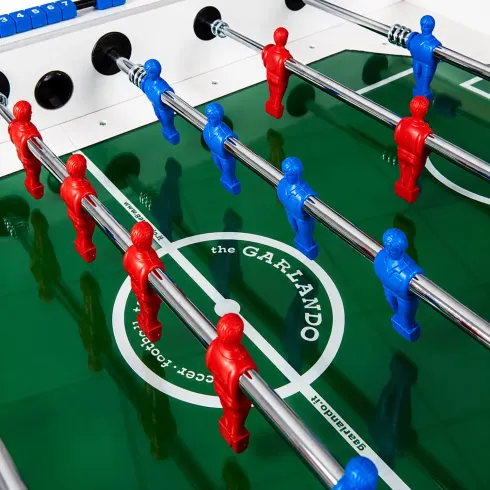 Calciobalilla Biliardino in MDF Nero con Aste Rientranti da Interno