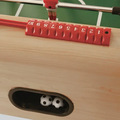 Biliardino Calciobalilla Pieghevole Salvaspazio Acero Campo in Laminato