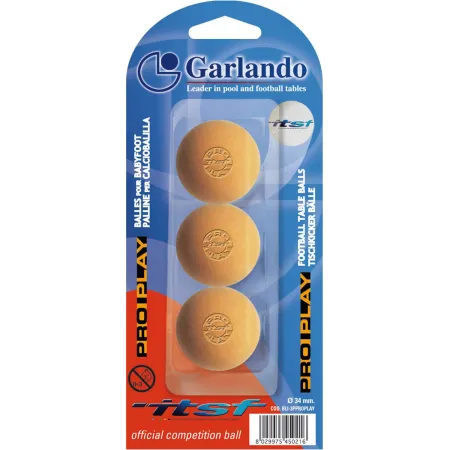 Set 3 Palline per Calciobalilla Biliardino Arancione Pro Play
