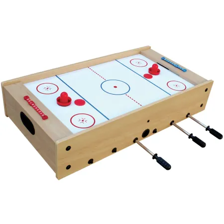 Tavolo Multigioco 2 in 1 Calciobalilla Hockey con Palline Dischetti