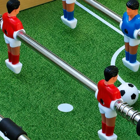 Tavolo Multigioco 2 in 1 Calciobalilla Hockey con Palline Dischetti