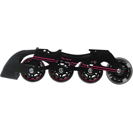 Pattini Bambini 2 in 1 M 34-37 Trasformabili a Rotelle in Linea Fucsia