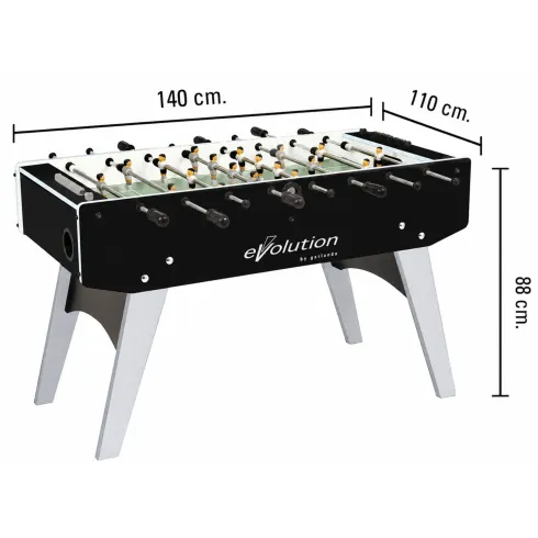 Calciobalilla Blu con Aste Uscenti Biliardino con Gambe Pieghevoli