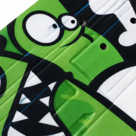 Skateboard Bambini 60x15cm con Cuscinetti ABEC1 Ruote PVC Mostri