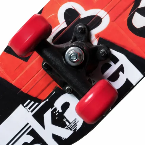 Skateboard Bambini 60x15cm con Cuscinetti ABEC1 Ruote PVC Mostri