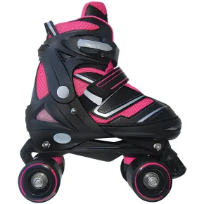 Pattini Bambini 2 in 1 S 30-33 Trasformabili a Rotelle in Linea Fucsia 2