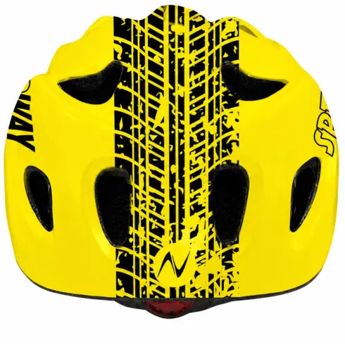 Casco per Bambini Giallo S 52-55cm Regolabile a Manopola da Bicicletta