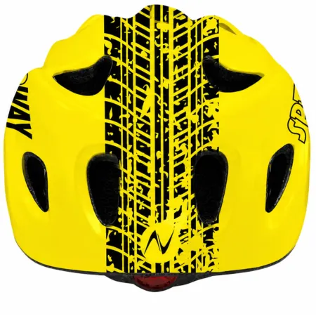 Casco per Bambini Giallo S 52-55cm Regolabile a Manopola da Bicicletta