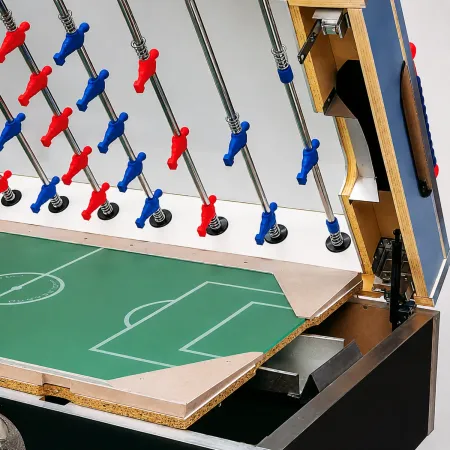 Calciobalilla a Gettoniera Biliardino Gioco da Interno con Palline
