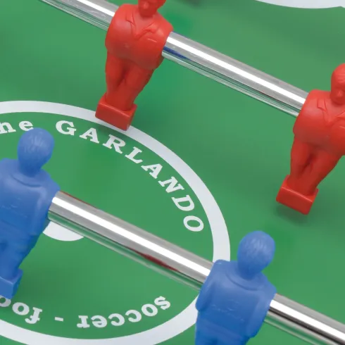 Biliardino Gioco Pieghevole Salvaspazio Calciobalilla Blu da Interno