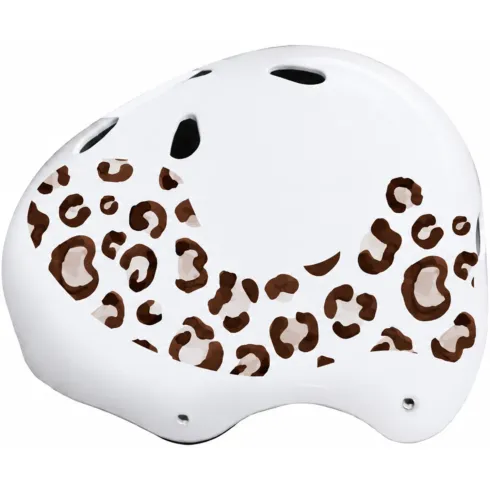 Casco per Bambini Leopardato S 52-55cm per Pattini Skateboard