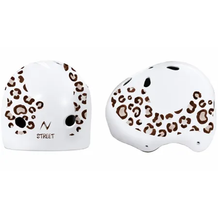 Casco per Bambini Leopardato S 52-55cm per Pattini Skateboard