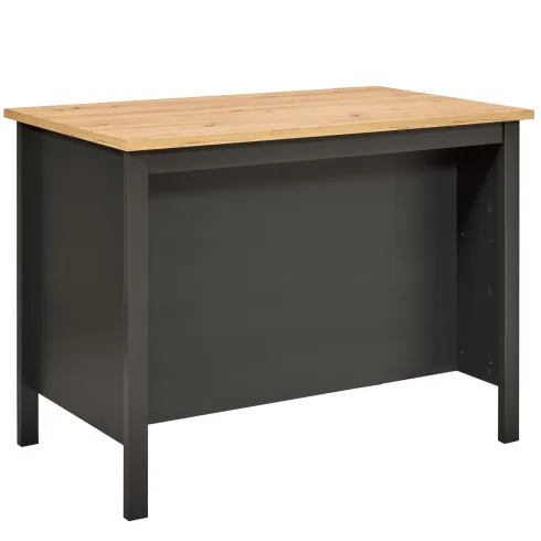 Isola da Cucina Antracite Rovere Tavolo Bar con 3 Cassetti Soft-Close