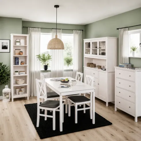 Pensile Vetrina Soggiorno Bianco Laccato 3 Ante in Vetro Legno MDF