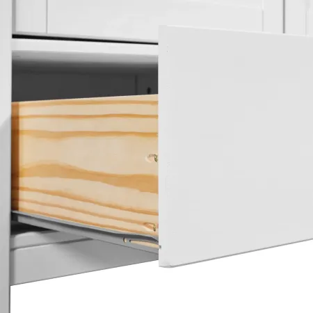 Mobile Contenitore Bianco 2 Ante 2 Cassetti Armadio Camera da Letto