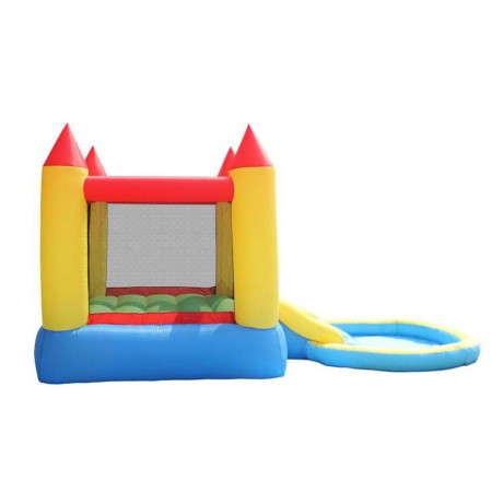 Gioco Gonfiabile per Bambini Castello Parco Acquatici Scivolo Saltarello Pompa