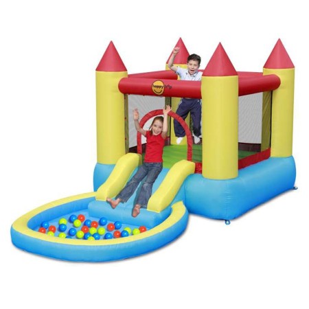 Gioco Gonfiabile per Bambini Castello Parco Acquatici Scivolo Saltarello Pompa