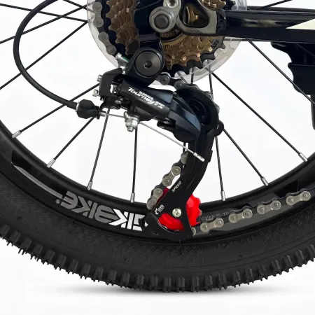 Bicicletta 26 Pollici Verde Arancione con Cambio 21 Velocità Cavalletto