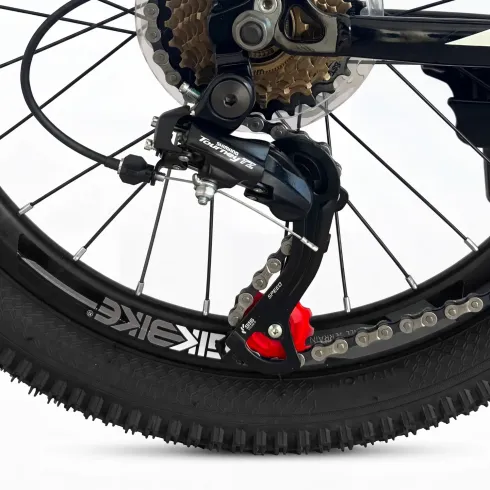 Mountain Bike 24 Pollici Arancione Grigio con Cambio Ammortizzatore